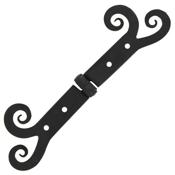 Armory Replicas Hand Forged Iron Scroll Hinge – 10 Inch Rustic Cabinet & Door Hardware for Home Decor