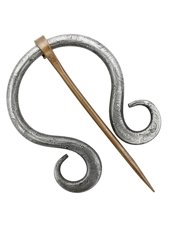Armory Replicas Hand-Forged Pen annular Renaissance Brooch - Iron Brass Medieval Accessory Timeless Addition to Outfits Perfect for Daily Wear or Reenactments Enhances Cosplay and Costume Dress Up
