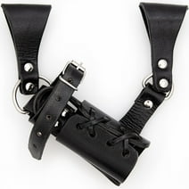 Armory Replicas Handcrafted Leather Sword Frog – Medieval Costume LARP Adjustable Buckle & Corded Weapon Belt Holster Holder