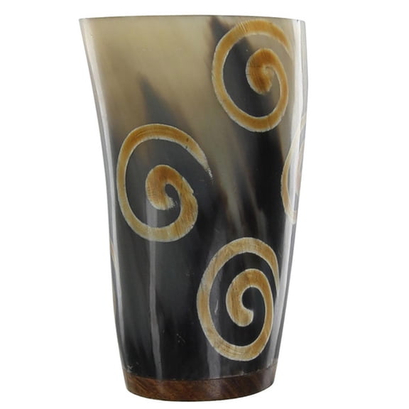 Armory Replicas Handmade Horn Tumbleweed Medieval Tumbler Ideal for Medieval Dining Experience Perfect for Ale, Mead, Beer, or Lemonade Estimated Capacity: 10-14 oz