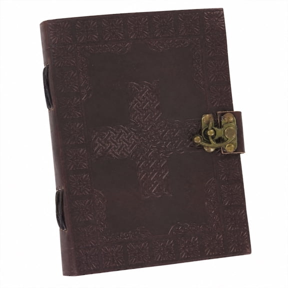 Armory Replicas Celtic Cross Handmade Leather Journal Knotted Weave Notebook