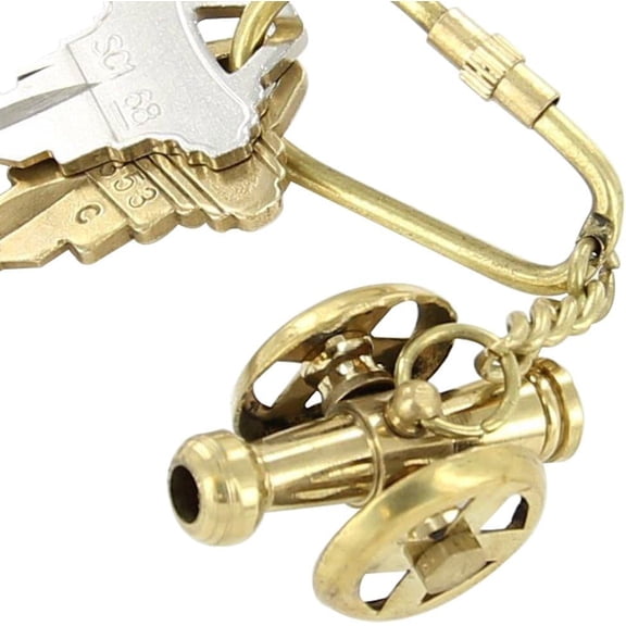 Armory Replicas Historic Military Artillery Brass Warfare Cannon Keychain Ideal for storing keys while commemorating military history