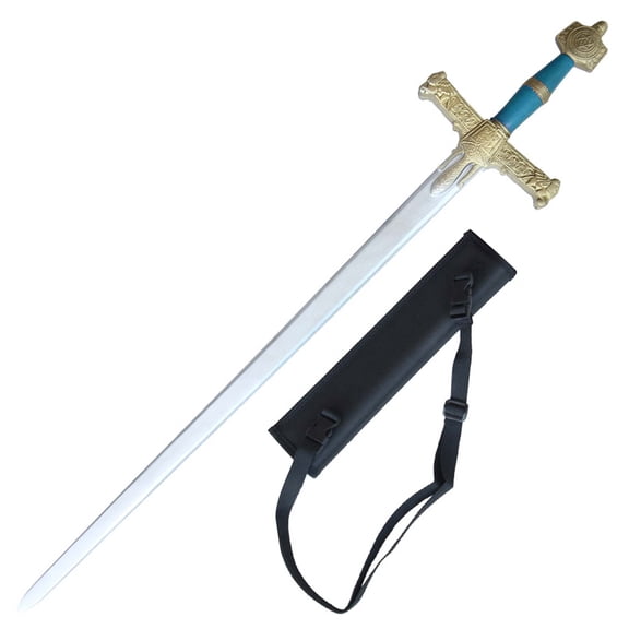 Armory Replicas Medieval Foam Sword with Carrying Case – Hand Painted Fantasy Prop for Cosplay, Costumes & Display