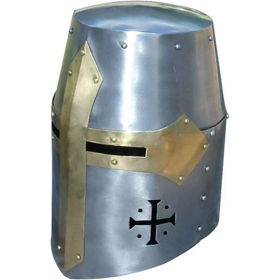 Armory Replicas Late Twelfth Century 20g Steel Crusader Templar Knight Great Helmet