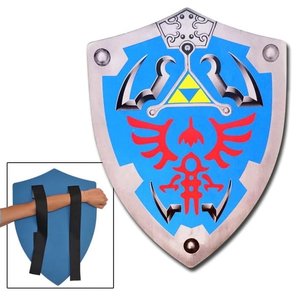 Armory Replicas Fantasy Foam Shield, Polyurethane LARP Shield with Nylon Straps & Velcro Fasteners, 20.5 Inch Cosplay Costume & Display Prop