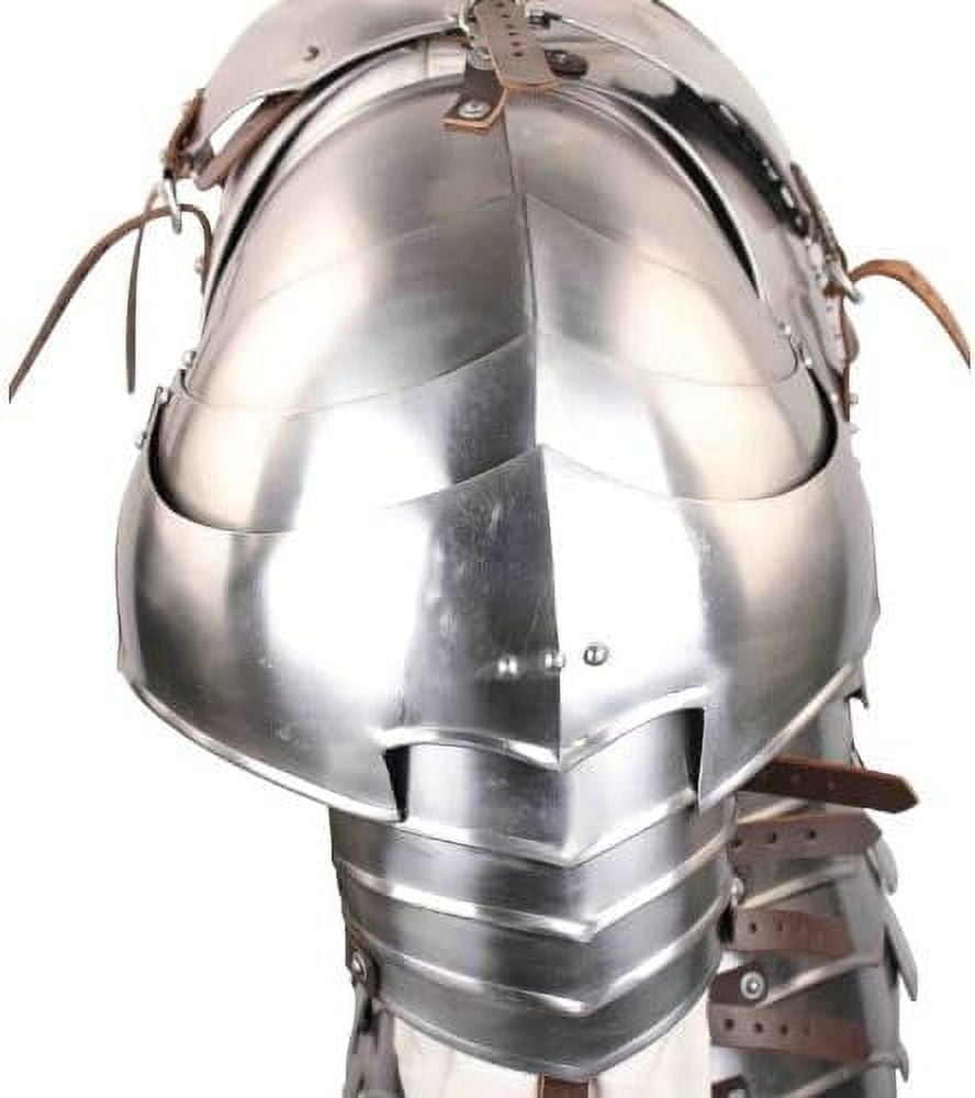 Armory Replicas Medieval 18g Steel Avenger Pauldrons Set: Stylized Shoulder Armor Crafted from Durable 18 Gauge Steel Four Smaller Lames Extend to Protect the Arm