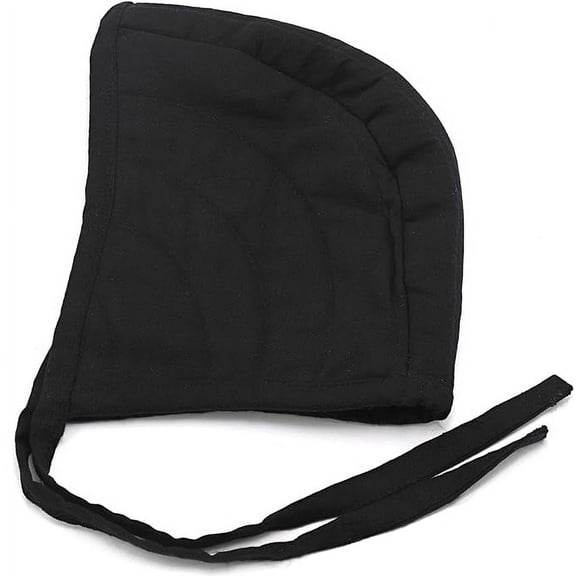 Armory Replicas Medieval Arming Caps & Collars - Enigmatic Collection - White & Black Cotton Padded Armor Neck & Shoulder