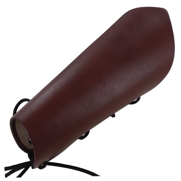 Armory Replicas Medieval Brown Leather Bracer Adjustable Lace-Up Arm Guard for LARP