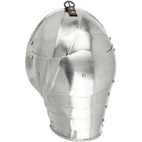 Armory Replicas Medieval German Gothic Armor 16g Pauldron Set: Handmade, Polished Finish, Adjustable Leather Straps Ideal for historical reenactments