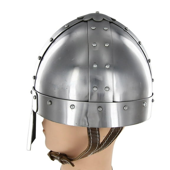 Armory Replicas Medieval Helmets Set for Renaissance Faire - Slash Guard Forged Steel, Spangenhelm, Saxon Nasal, Celeta