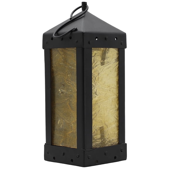 Armory Replicas Medieval Candle Lantern, 20 Gauge Mild Steel Square Lantern with S Hook & Protective Panels for Renaissance Dcor, Reenactment & Display