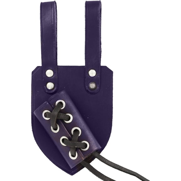 Armory Replicas Medieval Leather Sword & Dagger Belt Holder Versatile Right-Handed Leather Sword & Dagger Holder: Adjustable Frog Suitable for Daggers, Rapier, and Saber Swords