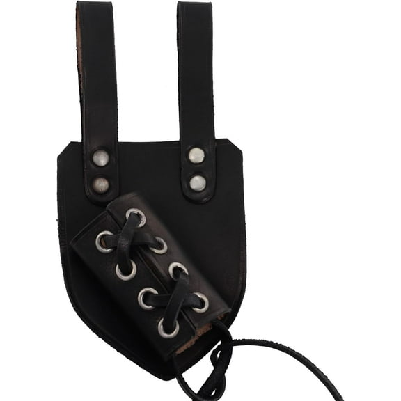 Armory Replicas Medieval Leather Versatile Leather Sword & Dagger Holder: Adjustable Frog Suitable for Most Daggers and Short Swords Comfortable and Secure Attachment