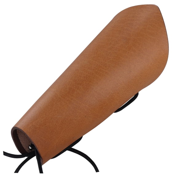 Armory Replicas Medieval Natural Tan Leather Bracer  Adjustable Lace-Up Arm Guard for LARP