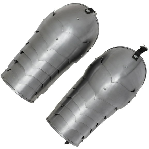 Armory Replicas Stylish Medieval Pauldron | 18G Polished Steel Shoulder Armor with Leather Strap for Reenactment & LARP