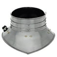 thumbnail image 1 of Armory Replicas Medieval Steel Plate Gorget | 18G Polished Neck Armor with Leather Belt for LARP & Reenactment, 1 of 7