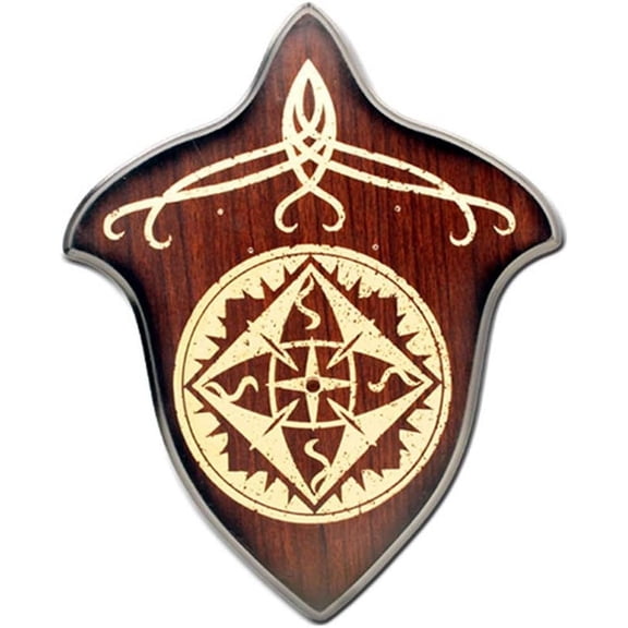 Armory Replicas Medieval Tribal Golden Wall Sword Plaque Display - Universal Mount Perfect for displaying sword collections Adds a decorative touch to any room or space