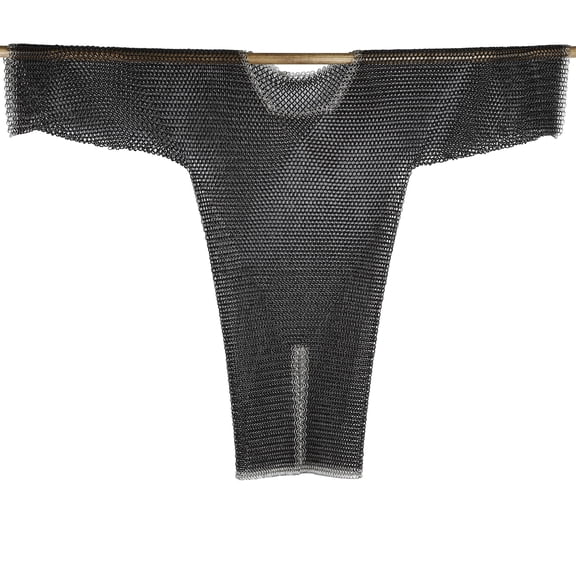 Armory Replicas Medium Chainmail Shirt Black & Silver | Full Sleeve Medieval Armor | Mild Steel Construction