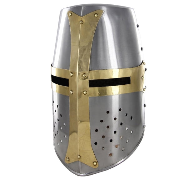 Armory Replicas Mighty Great Brass 18g Helm Knights Helmet