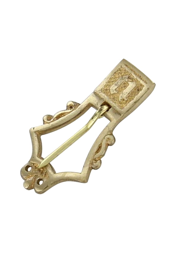 Monogrammed Medieval Brass Costume Belt Fastener Buckle Hexagonal Design French-inspired Perfect for Medieval Costumes