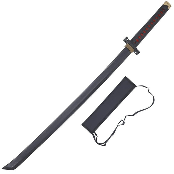 Armory Replicas Moon Slicer Black Mamba Foam Katana Sword with Adjustable Back Strap Sheath  42.5" Cosplay Prop