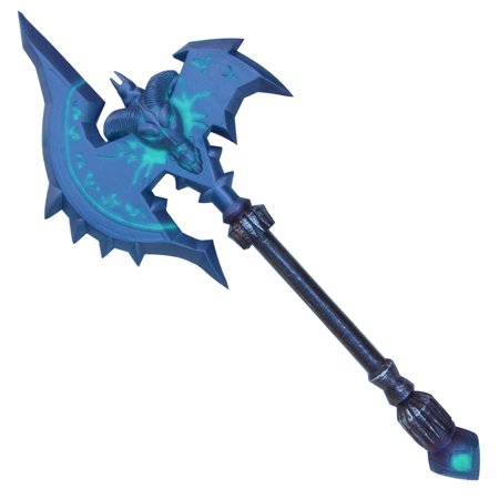 Armory Replicas Mourner of Shadows Foam Battle War Axe, High-Density Polyurethane Fantasy LARP Cosplay Axe with 10mm Core, Hand-Painted Medieval Costume Prop, 36.5 Inch