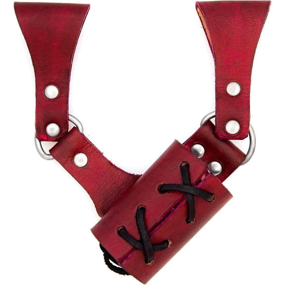 Armory Replicas Premium Leather Sword Holster - Medieval Inspired Handcrafted Costume LARP Weapon Frog Accessory