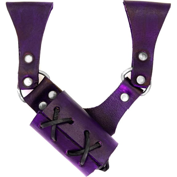 Armory Replicas Premium Leather Sword Holster - Medieval Inspired Handcrafted Costume LARP Weapon Frog Accessory