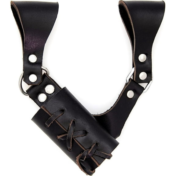 Armory Replicas Premium Leather Sword Holster - Medieval Inspired Handcrafted Costume LARP Weapon Frog Accessory