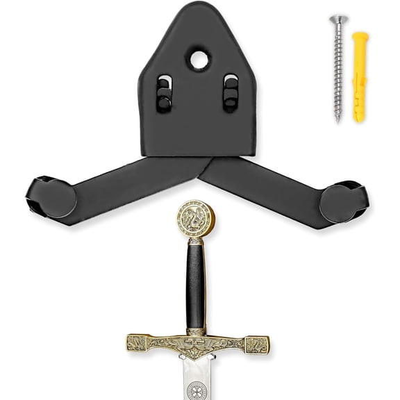 Armory Replicas Metal Single Sword Wall Mount Universal Vertical Display Holder