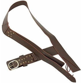 Armory Replicas Queens Guard Medieval Leather Baldric Belt Frog Brown Adjustable Sword Shoulder Hanger for Longswords Claymores Renaissance Fair LARP Cosplay Reenactment
