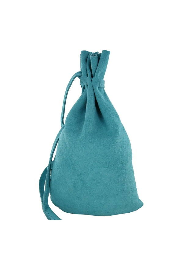 Renaissance Suede Tailor Bag | Large Drawstring Sewing Tools Pouch for Costumes | Unisex Historical Accessories