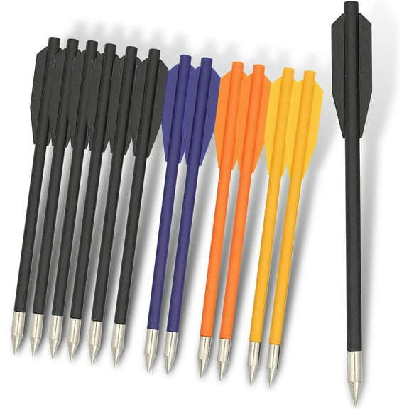 Armory Replicas Replacement Archery Arrows for Crossbow - Assorted Pack of Dart Arrows Sports and Outdoor - Outdoorsmen Pistol Crossbow Bolts 6.5