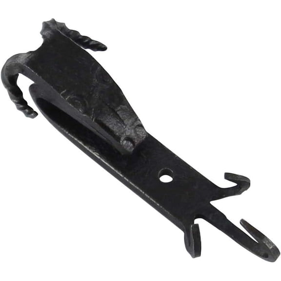 Armory Replicas Rocky Mountain Bighorn Hand Forged Wall Hook Detailed ram profile with eyes, nostrils, and twisted horns