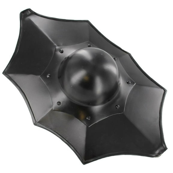 Armory Replicas Roman Buckler Shield 16" | Steel with Antiqued Brass Plating | Gladiator Arena Training Gear