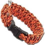 Armory Replicas Skulls Survival Military Braided Paracord Bracelet - Atomic Red - Expedition-Ready Outdoor Gear Ideal for camping, hiking, and outdoor adventures