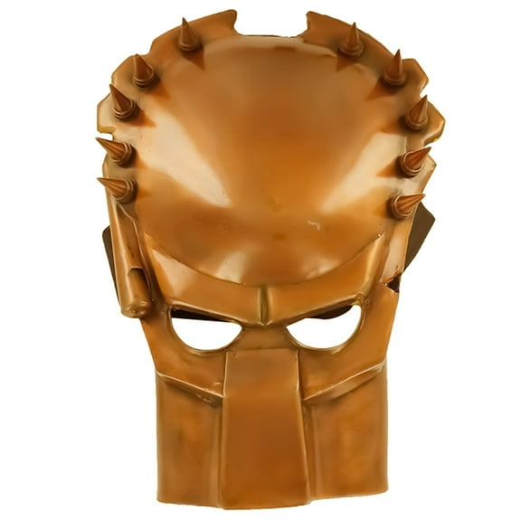 Armory Replicas Title Evil Fantasy Warrior Copper Plated Battle Mask: Alien VS Predator Deluxe Movie Edition Antiqued copper finish with a battle-worn look for authenticity