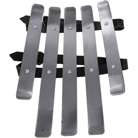 Armory Replicas Valsgarde Viking Splinted 9th Century 16g Vambraces, 10.78" Length, 8" Width, Steel & Leather