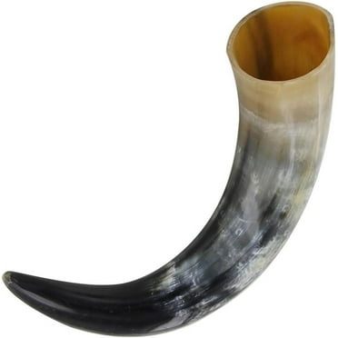 Armory Replicas Viking Trader Natural Drinking Horn - Nature-themed Handcrafted Horn for Everyday Use
