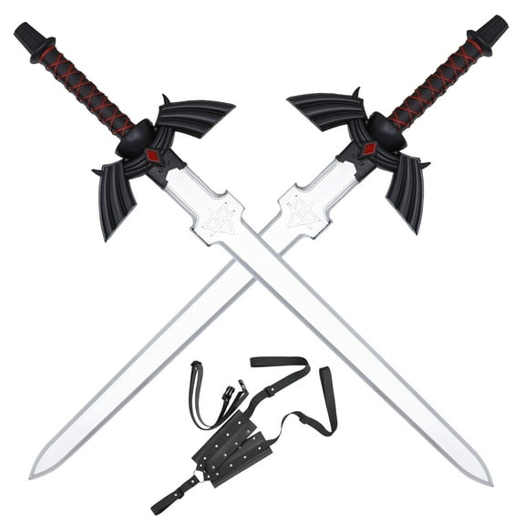 Armory Replicas Zelda Dark Night Foam Sword with TriForce Emblem & Back Strap Sheath – 31" Red Prop