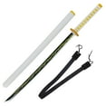 thumbnail image 1 of Armory Replicas Zenitsu Art of Thunder Foam Katana with Leather Back Sling – Yellow Cosplay Sword Combo Set, 1 of 6
