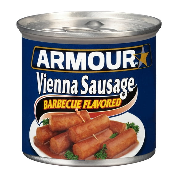Armour Barbecue Vienna Sausage, 7g protein Per Serving,  4.6 oz Can