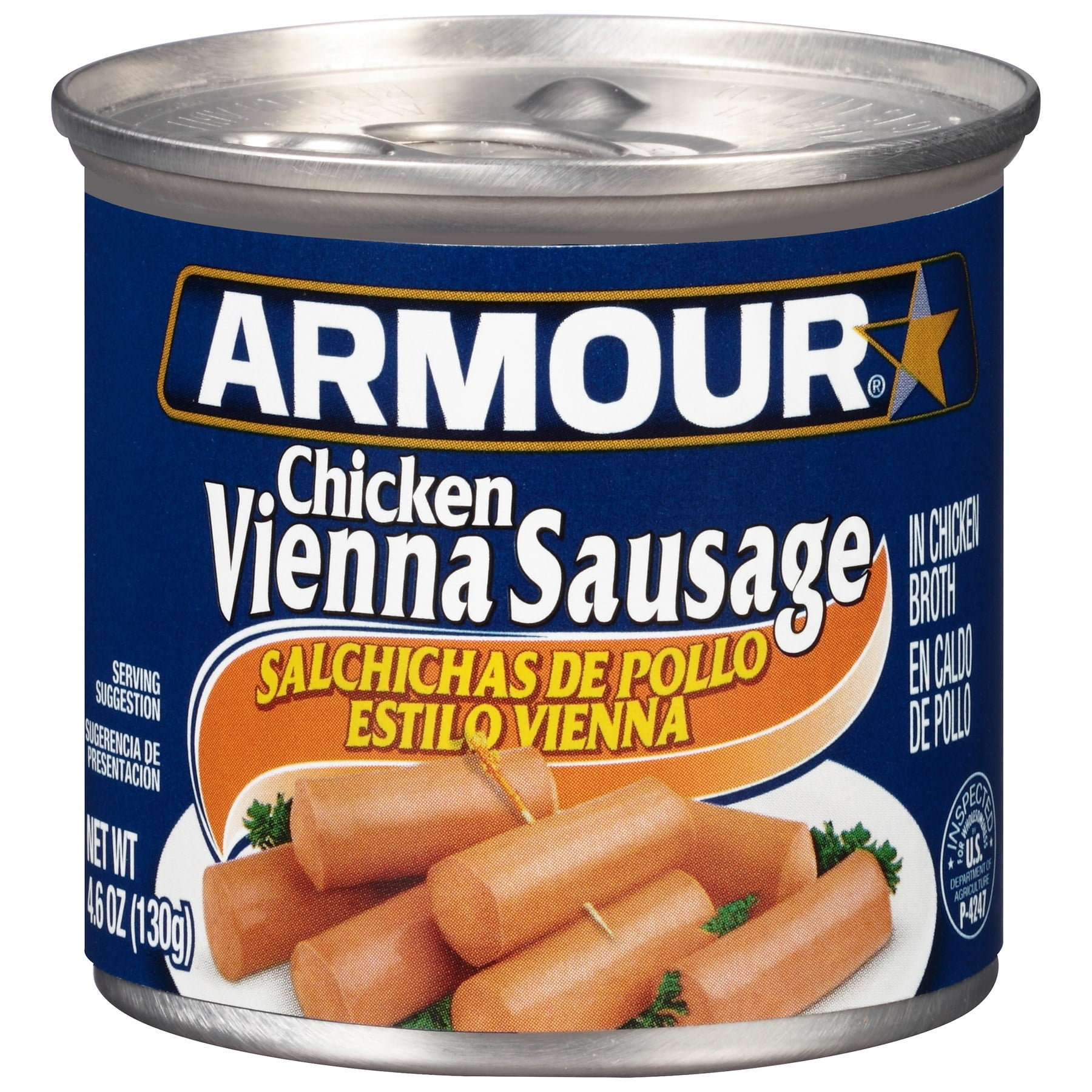 Armour Chicken Vienna Sausage, 4.6 Ounce -- 24 per case.