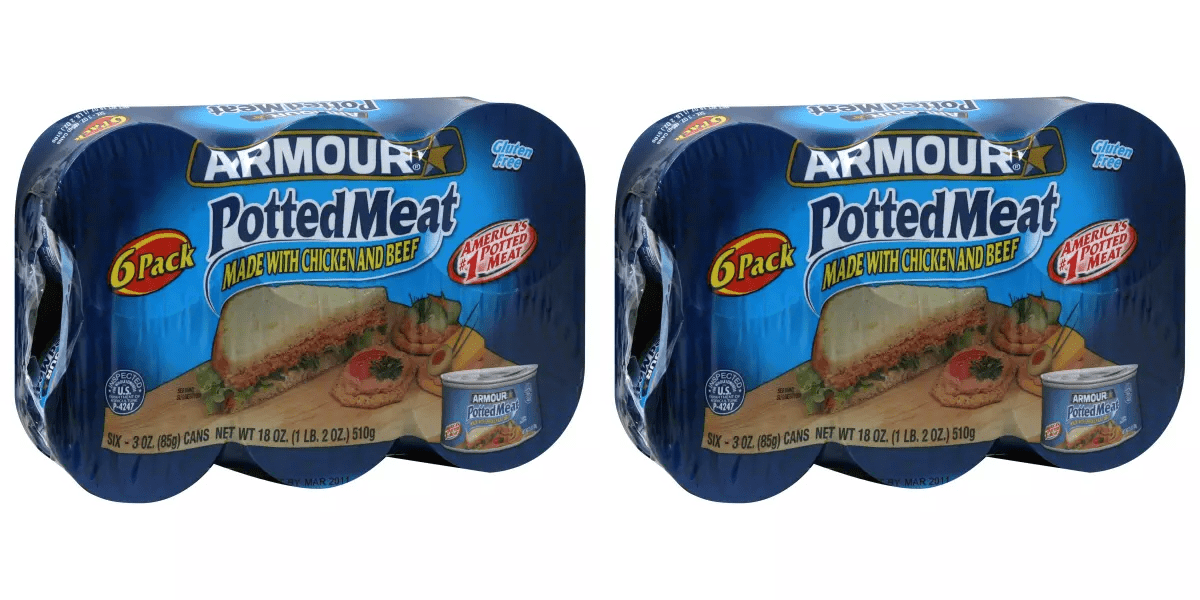Armour Chicken Vienna Sausage Canned Sausage, 6 ct - Pack of 2 - Vienna Sausage, Savory Snack, Portable Protein, Canned Food, Ready to Eat