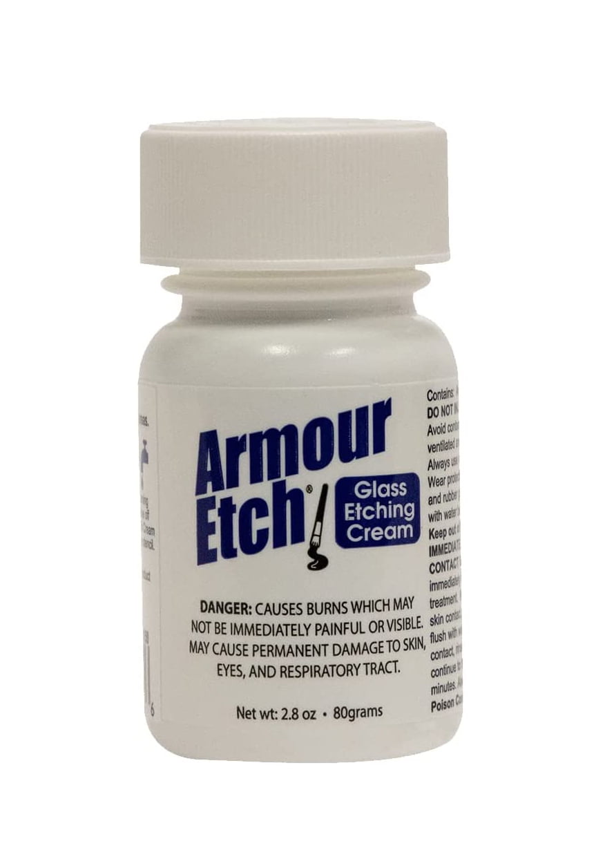 Armour Etching Cream for Etching Designs in Glass and Mirrors Is Safe and Easy to Use (Pkg/1)