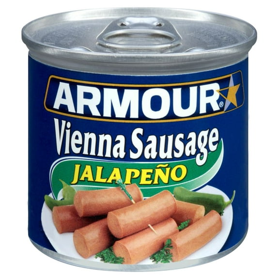 Armour Jalapeno Vienna Sausage, 6g Protein Per Serving, 4.6 oz Can