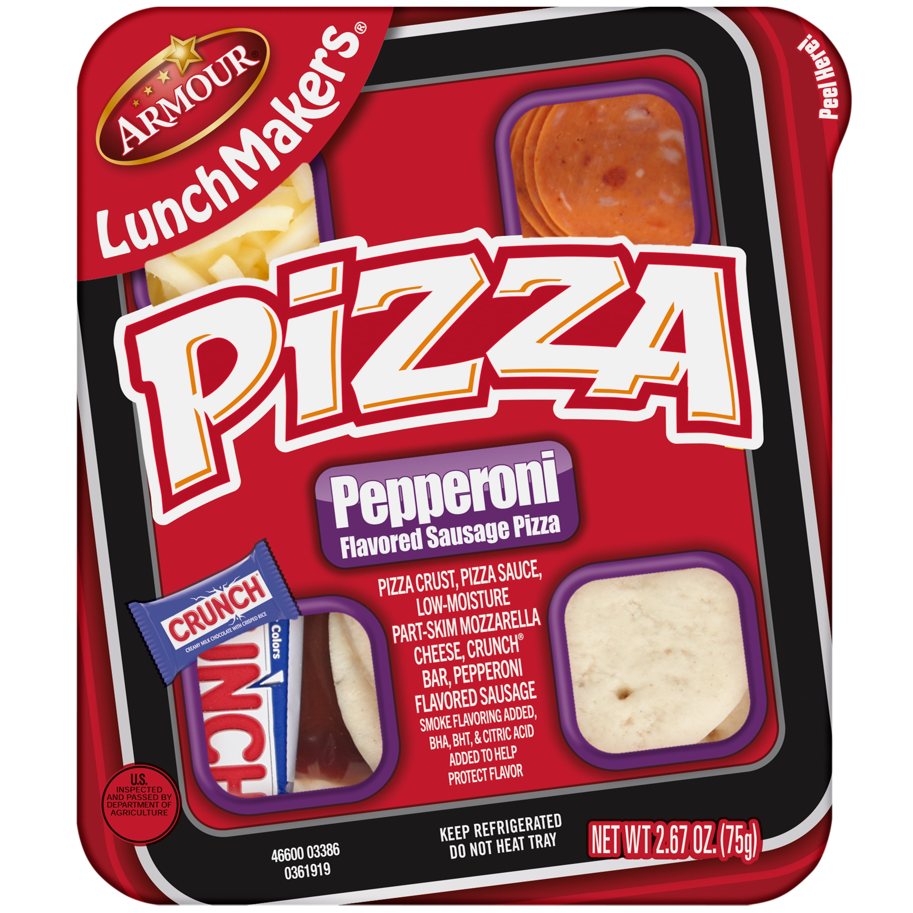 Armour Lunchmakers Pepperoni Pizza Kit with Crunch Bar, 2.7 oz