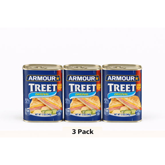 Armour Original Treet, 5g Protein Per Serving, 12oz Can (3 Pack)