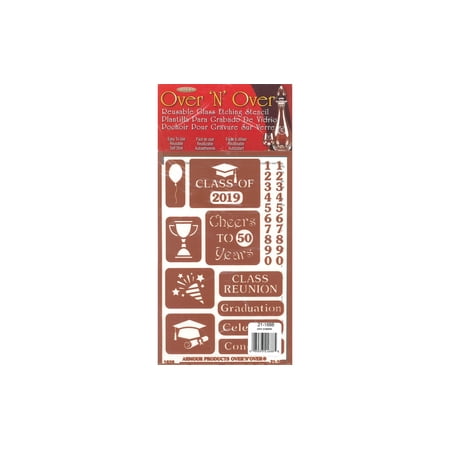 Armour Over N Over Reusable Stencil Cheers Celebration 10 Designs
