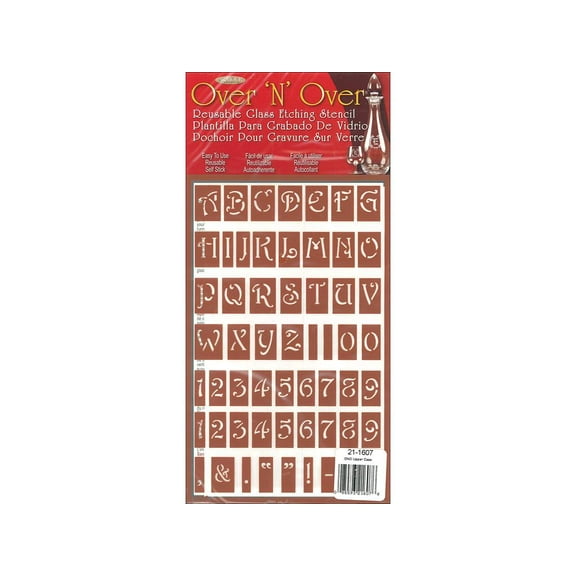 Armour Over N Over Stencil Alpha Upper Case